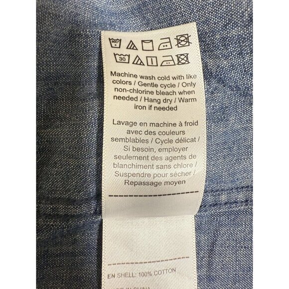 UNTUCKit Button Down Up Shirt Adult XXL Long Sleeve Blue Cotton Men’s Timeless - Picture 4 of 9